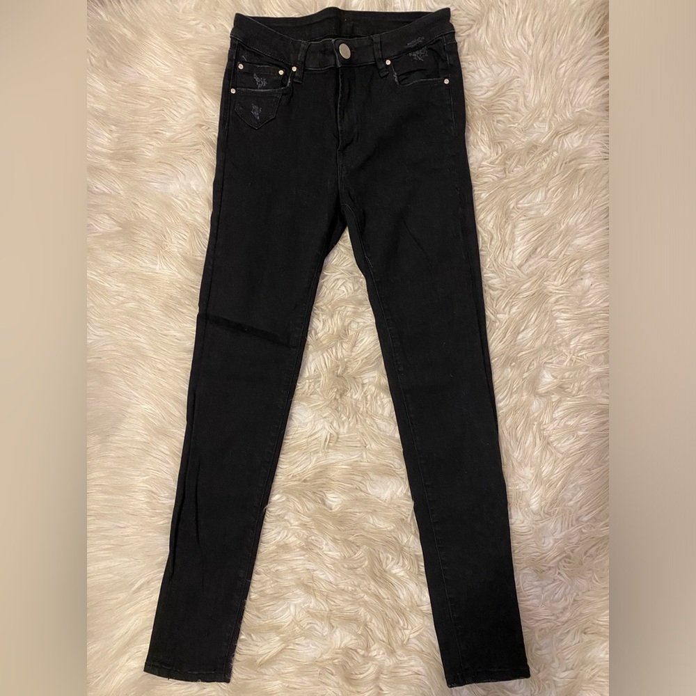 JULES High Rise Skinny Black Jeans